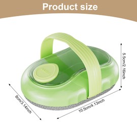 Duschbürste mit Seifenspender – Rutschfester Griff, Körpermassage, Peeling, Hautpflege, Massagebürste, glatte und straffe Haut, Badezimmer-Accessoires für Männer, Frauen, Mädchen Jugendliche (green)