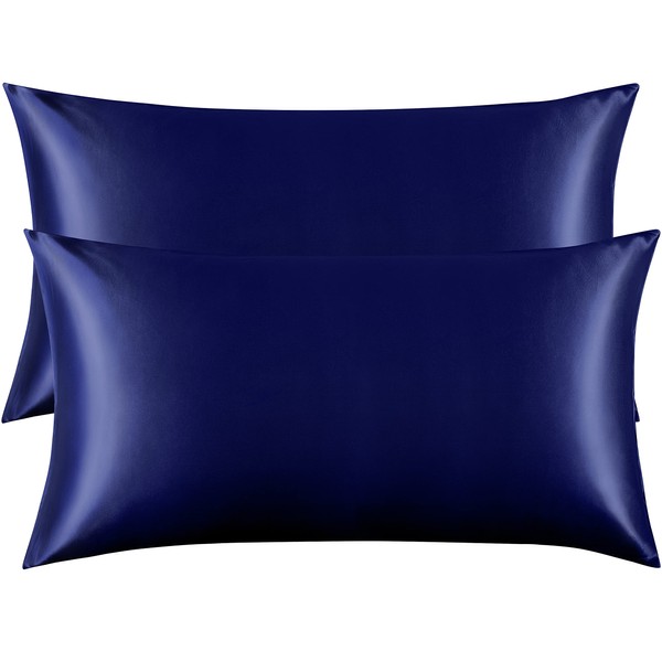 FLXXIE 2 Pack Satin Pillowcases for Hair and Skin, Luxury