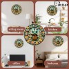 10-Inch Wooden Clock Designed as a Basketball Court with a