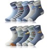 Adorel Jungen Socken Baumwolle Kindersocken Babysocken Strümpfe 10er-Pack Verkehrsmittel 27-30