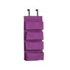 YNR NEW 4 SECTION OVER DOOR HANGING WARDROBE STORAGE UNIT