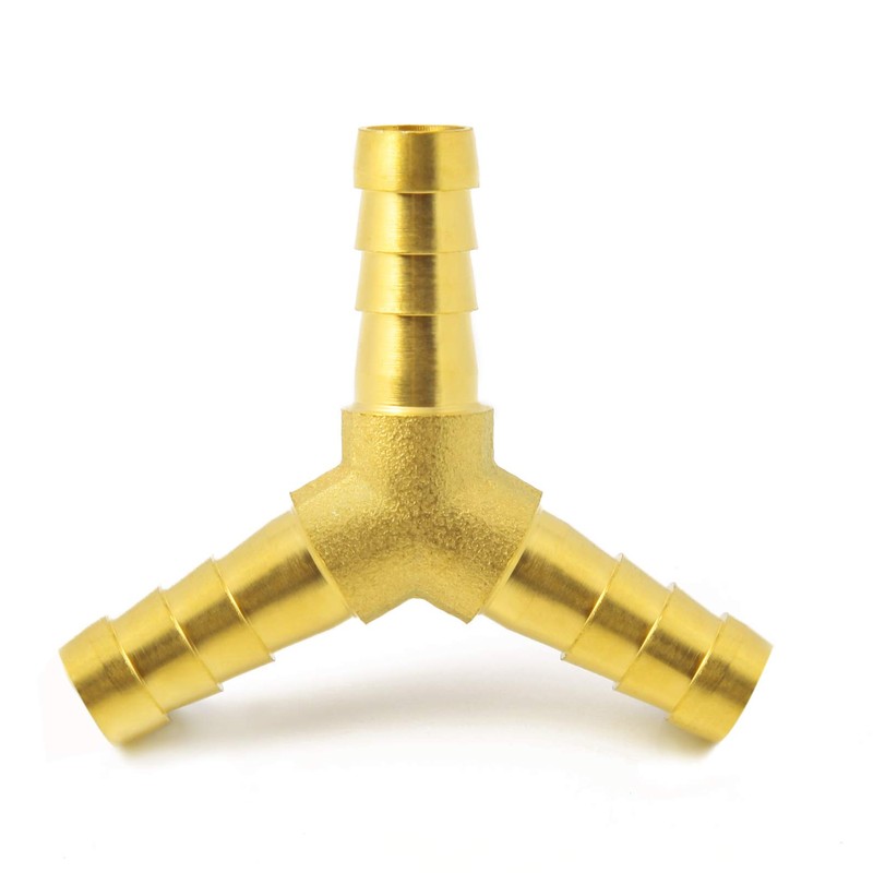 Metaland Brass 5/8" Hose Barb 3 Way Wye Y Shape
