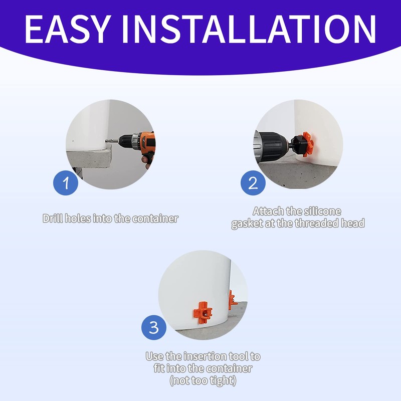 6Pack Horizontal Automatic Poultry Nipples - Easy Install Chicken Quail