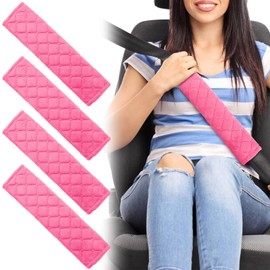 OKAMMY Car Seat Belt Cushion Covers - 2 PCS Soft Comfort Safe Car Seat Shoulder Strap Pads Cover Fit for Kids Adults Helps Protect Your Neck and Shoulder