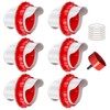 ZenxyHoC DIY Chicken Feeders No Waste, 6 Ports Poultry Feeder