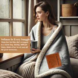 in Heartfelt Memory Light Gray Memory Blanket – Ultra Soft Fleece Sympathy Gift for Loss of a Loved One, Thoughtful Bereavement Throw for Condolence & Grief Comfort (50”x60”)