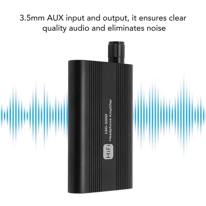 Headphone Amplifier, 16-300Ω HiFi Headphone Amplifier with 2 Stage Gain