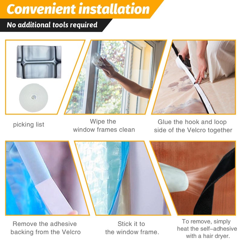 Thickened Reusable Window Insulation Kit 47'' x 63''-Winter Weatherproofing Window