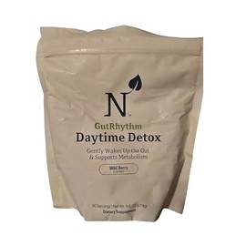 Nature M.D. GutRhythm Daytime Detox Fiber Supplement with MetabolAid, Tributyrin Zinc & Turmeric | Daily Gentle Cleanse for Gut Health, Regularity & Bloat Relief | Wild Berry, Vegan - 30 Servings