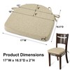 Shinnwa Chair Cushions with Ties for Dining Chairs [17 x
