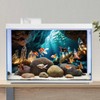 MIRRORANG 61 x 30 cm Underwater Aquarium Background Colourful Mountain