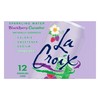 La Croix Sparkling Water, Blackberry Cucumber, 12-Pack Zero Sugar, Zero