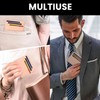 FATASH PU Leather Credit Card Holder Wallet, RFID Blocking Ultra
