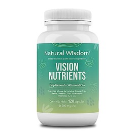 NW Vision Nutrients 120 Capsulas con Luteína y Zeaxantina Vitamina D3 E | Ingredientes Naturales | Gluten Free Soya Free Lacteos Free Vegan | Natural 