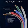 FCOB 22Gauge 5 Pin RGBW Flexible Extension Electrical Wire 32.8FT/10m,