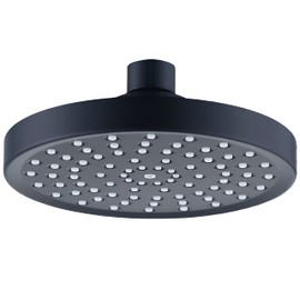 FUYIOCN Rain Shower Head Rain Shower Head with Anti-Limescale Nozzles Shower Head Rain Shower Round Built-in Shower Heads Bathroom Head Large Overhead Shower 6 Inch Chrome Polished Matte Black