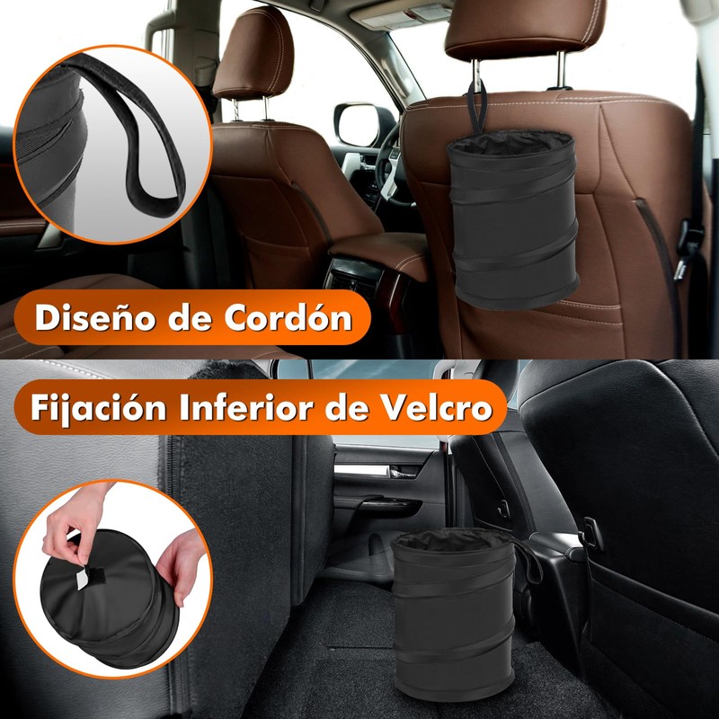 Bote de Basura para Auto, Benanei Cubo de Basura Plegable