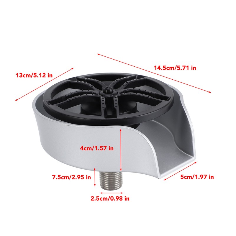Automatic Glass Rinser Stainless Steel Cup Washer Professional Rust Resistant