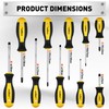HORUSDY 11-piece Magnetic Screwdriver Set with Case, 5 Phillips &