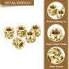 sourcing map 150Pcs M3x4x5mm Knurled Insert Nut, Brass Knurled Threaded