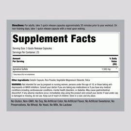 Piping Rock Agmatine Sulfate Capsules | 1500mg | 70 Count | Premium Grade Supplement | Non-GMO, Gluten Free
