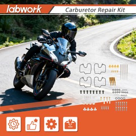 labwork 4 x Carb Repair with Jets Kits Replacement for Yamaha YZF R1