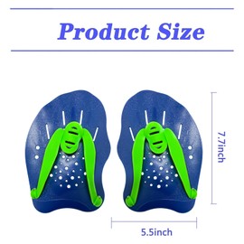 Paddles swimming, swimming paddles, swimming paddles with adjustable straps, hand paddle for swimming, hand paddle, arena hand paddle for adults, children as well as for beginners, experienced