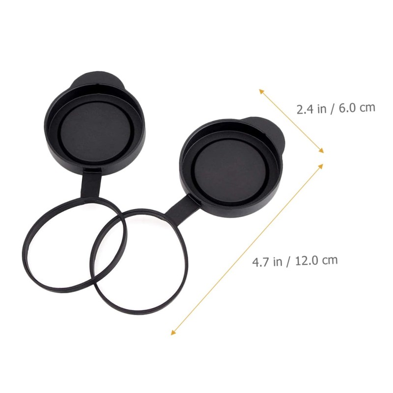 Operitacx 3 Sets Rubber Objective Lens Caps for Binoculars Scratch