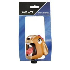 XLC Kinder Fahrradklingel Glocke Crazy Stuff Chipmunk, Mehrfarbig, 5.5 x 5.5 x 4 cm