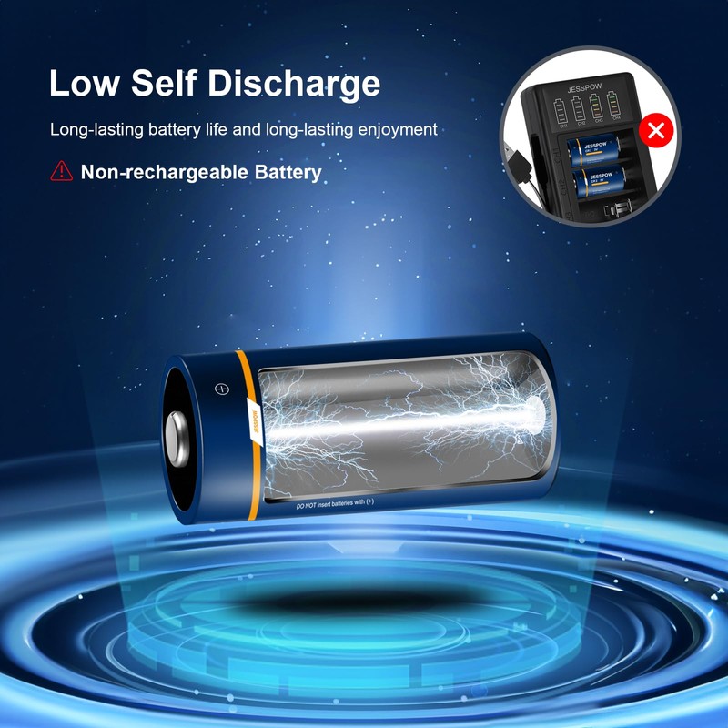 JESSPOW CR2 3V Lithium Battery, CR2 Batteries for Golf Rangefinder,