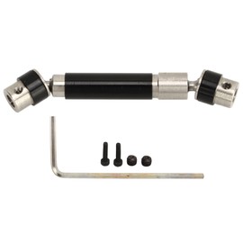 RC Car Drive Shaft Metal Middle Transmission Shaft Replacement for SCX24 1/24 Climbing Car 50‑63mm Black