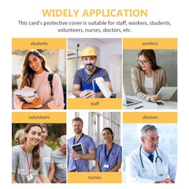 MAGICLULU Badge Holder Police ID Card Holder PU Leather Universal ID Card Holder Belt Clip Metal Chain ID Holder Pocket Case for Police and Security Detectives Black