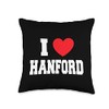 I Love Hanford Throw Pillow