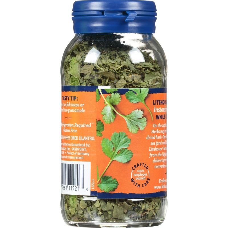 Litehouse Freeze Dried Cilantro - Substitute for Fresh Cilantro, Jar