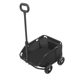 Dog Stroller, Portable Folding Dog Cart with 4 Wheels, Pet Stroller for Small Dogs Cats up to 16.53 LBS Pet Carrier Cart Cart with 360° Rotatable Handle for Travelling Shopping Walking Playing (Black)