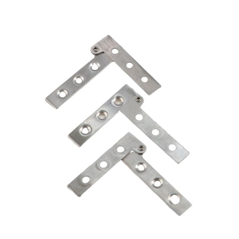 6Pcs Stainless Steel Connector Hidden Door Hinge, 360 Degree Rotatable