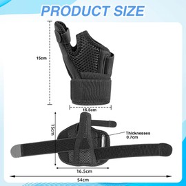 Asheyya Wrist and Thumb Support, Adjustable Thumb Spica Splint for Left Right Hand Arthritis Tendonitis Thumb Sprain
