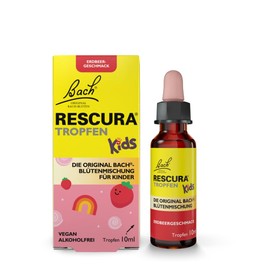 Bach RESCURA Kids Bach Flower Drops Strawberry Flavour, 10 ml, Bach Flower Mix for Children, Formerly Rescue the Original