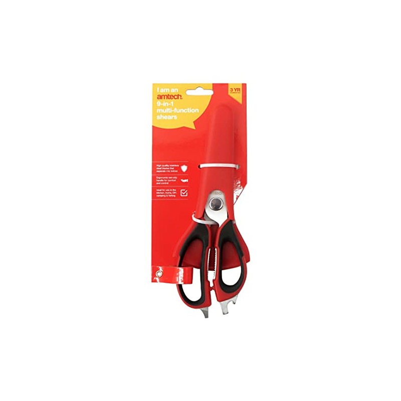 Amtech R0127 230mm (9") 9-in-1 Multi-Function Shears