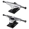 Core Skateboard Trucks 4.75 (7.375") Silver/Black Base, Premium Bushings