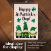G128 Garden Flag Happy St. Patrick's Day Three Leprechaun Gnomes