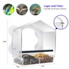 AIKS Window Bird Feeder with 4 Extra Strong Suction Cups,