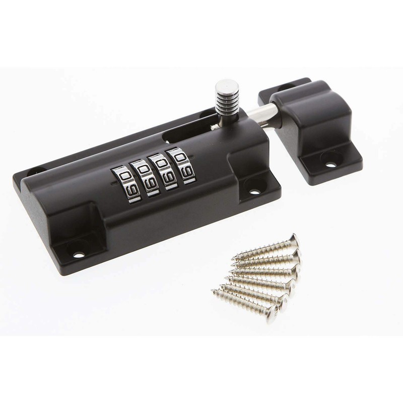 Sterling CLB110BK 110mm 4 Unique Combination Locking Bolt-Black-with Anti-Tamper Security