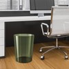 Baoblaze Garbage Container, Waste Paper Bin, Minimalist Round Dustbin, Clear