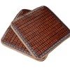 Ecloud Shop Bamboo Cool Seat Cushion Mat Set, Square Chair
