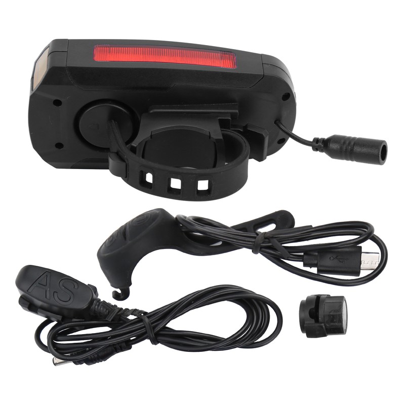 USB Bicycle Flashlight LED Computer Horn Light Bike Front Light