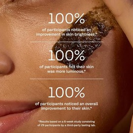 Acure Exfoliante facial iluminador, 4 onzas líquidas, todo tipo de piel, algas marinas y arcilla verde francesa, suaviza, desintoxica y limpia