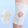 Fockety Patella Knee Support, Breathable White Soft Knee Support V-Shaped