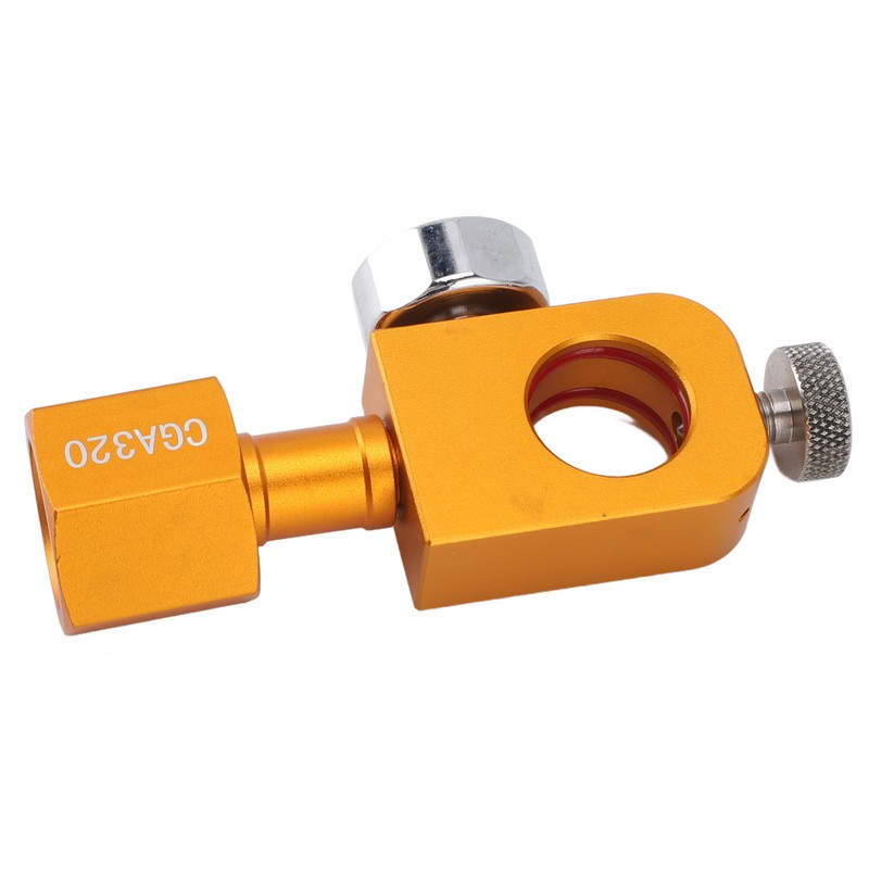 CGA320 CO2 Refilling Adapter with Pressure Gauge Soda Refill Quick