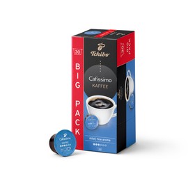 Tchibo Cafissimo Storage Box Coffee Filter Coffee Mild Coffee Capsules, Pack of 30 (Coffee, Mild with Gentle Roasted Aromas), Sustainable & Fair Trade